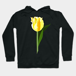 yellow parrot tulip Hoodie